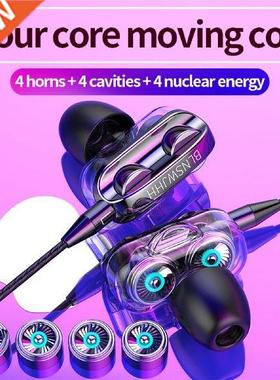 3.5mm Wired Headphones Hifi Earphone Super Bass Earbuds