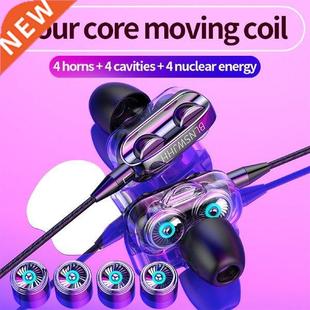 3.5mm Wired Headphones Hifi Earphone Super Bass Earbuds