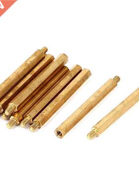 M4x55+6mm Female/Male Threaded Brass Hex Standoff Pillar Spa
