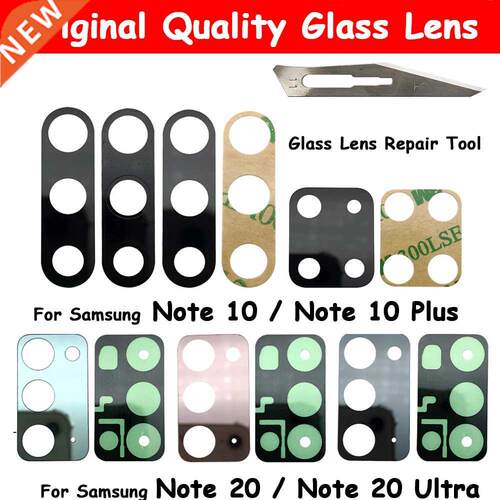 New Original Camera Glass Lens With Glue Sticker For Samsung