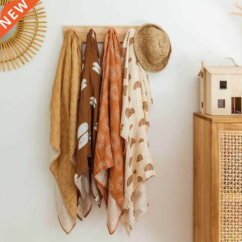 30%Cotton + 70%Bamboo Cotton Muslin Swaddle Blanket Newborn