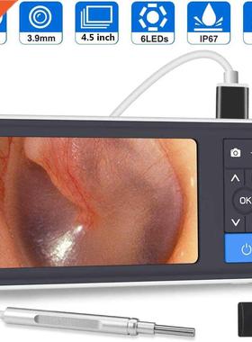 3.9mm Digital Otoscope 4.5 inch 1080P HD LCD Screen Ear Scop