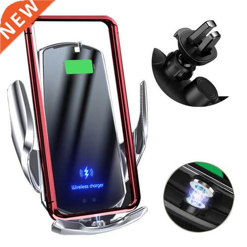 Car Phone Holder With 15W Wireless Charger For All Mobile Ph