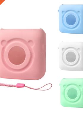 for PeriPage A6 Thermal Printer Soft Silicone Case with Stra