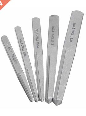 5 Pieces Fluted Screw Extractor Set for Broken Bolt Thread R