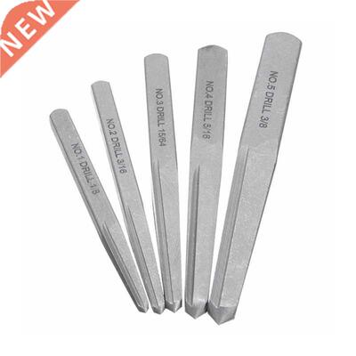 5 Pieces Fluted Screw Extractor Set for Broken Bolt Thread R