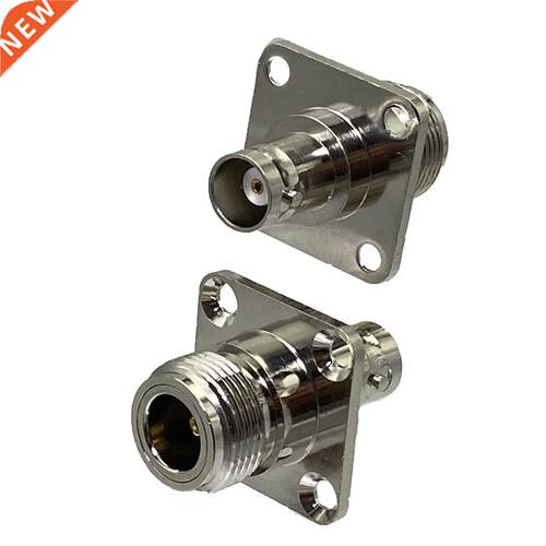1pcs Connector Adapter N Female Jack to BNC Female 4-Holes F