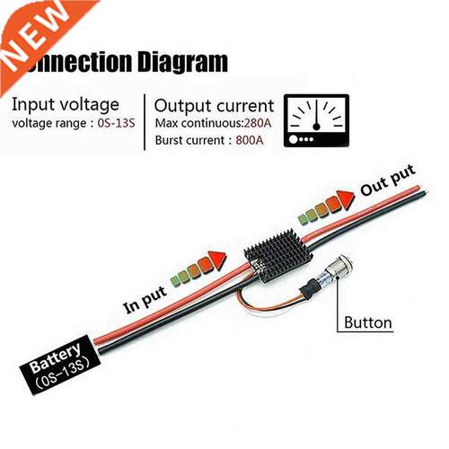 V2.0 Antispark Switch Pro 280A/800A 13S Safe For Rc Car Uav