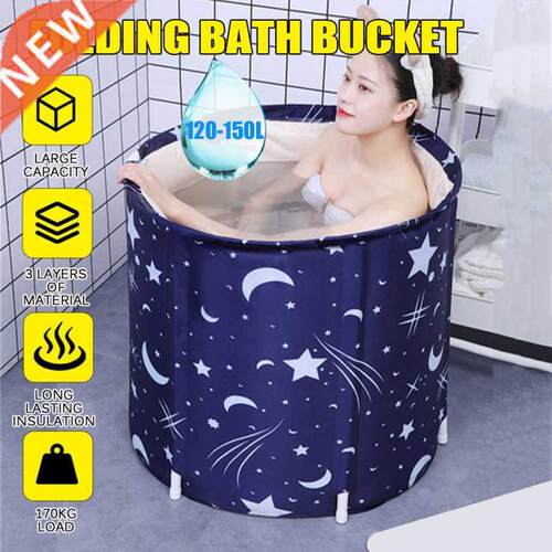 Foldable Bathtub 120-150L Portable Home Thickened Adult Infl