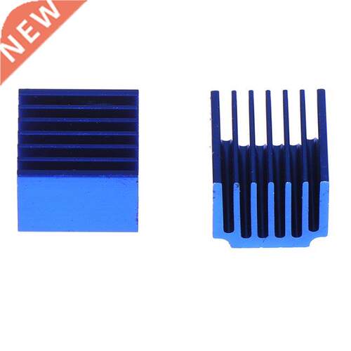 2pcs Blue Aluminum Stepper Driver Heatsinks Cooler With Adhe