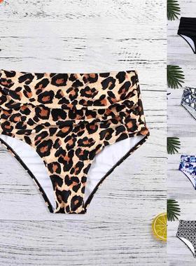 Women Bikini Swimwear Bottoms Plus Size High Bikini String F