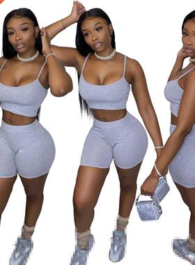 two piece set women two pieces outfits summer clothes crop t