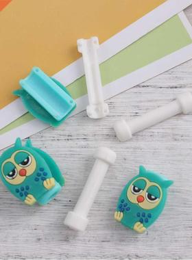 4Pcs Cable Winder Protective Case Cartoon Owl Data Line Pro