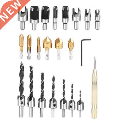 23Pcs Claw-Type Chamfer Drill Bit Hex Set 适用于 Woodworking
