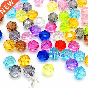 6/8/10/12mm Rondelle Faceted Acrylic Beads Loose Spacer Bead