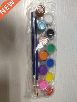 12 Colors crylic Pints With 2 Brushs DIY Grffiti Pigment