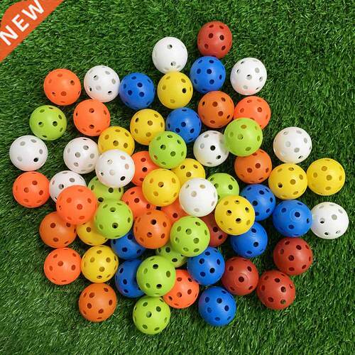 24Pcs 42MM Airflow Plastic Perforated Color Indoor Golf Prac