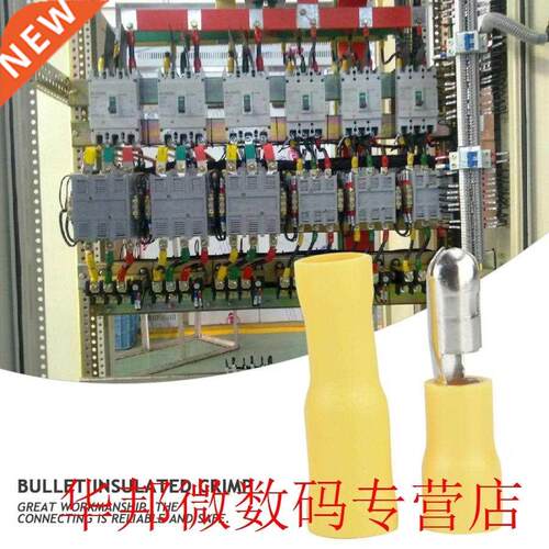 connector 100Pcs Yellow Head Insulated Crimp Terminal Access