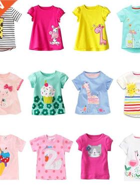 Kids Girl T irt Summer Baby Cotton ops Toddler Tees Clothe