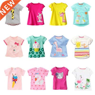 Kids Girl T irt Summer Baby Cotton ops Toddler Tees Clothe