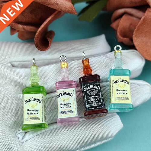 ApeUr 10pcs/pack 3D Beer Bottle Alcohol Drink Resin Beer Cha
