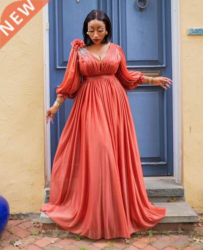 African Dresses for Women Spring Autumn African Women Long S
