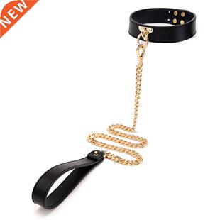 BLACKWOLF Slave Bed Bondage Collar Genuine leather Neck Re