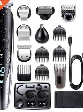 All in one hair trimmer for men eard grooming kit electric