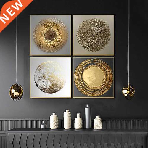 tract Gold Luxury Posters Art Painting Home Decor Wall A