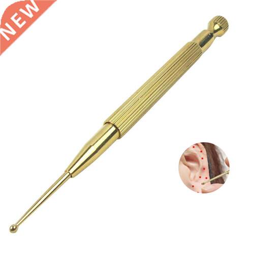 Brass Ear Acupunctures Point Massage Probe Auricular Detecti