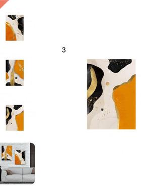 Appealing Color Fashion Nordic Style Wall Painting Canvas P