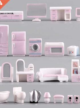 Mini Modern Figurine TV Sofa Fridge Closet Ornaments Model D