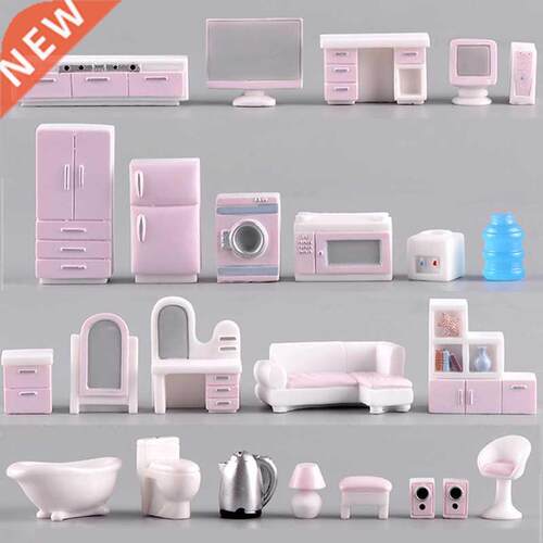 Mini Modern Figurine TV Sofa Fridge Closet Ornaments Model D