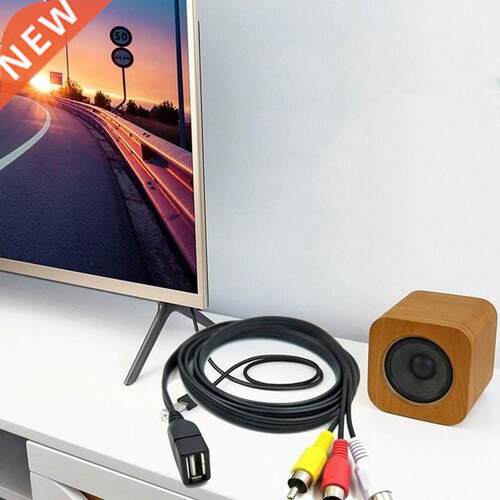 1.5M Usb A Female To 3 Rca Phono Av Cable Lead Pc Tv Aux Aud