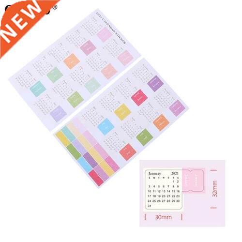 2021 Calendar Tab Stickers Monthly Index Stickers Planner No
