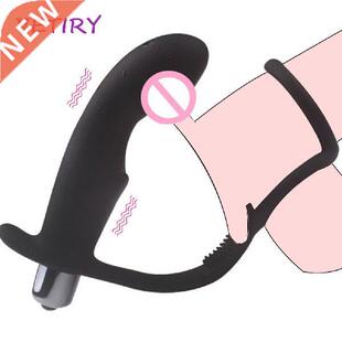 Vibrtor Plug Dely Ejcultion Ring Prostte Mssger