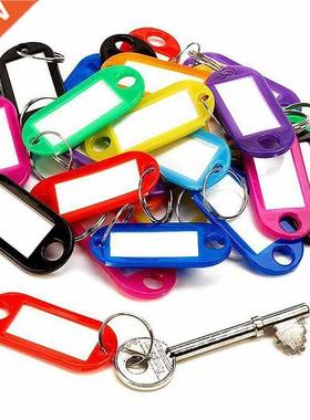 30pcs/set Multicolor Keychain Key ID Label Tags Luggage ID T
