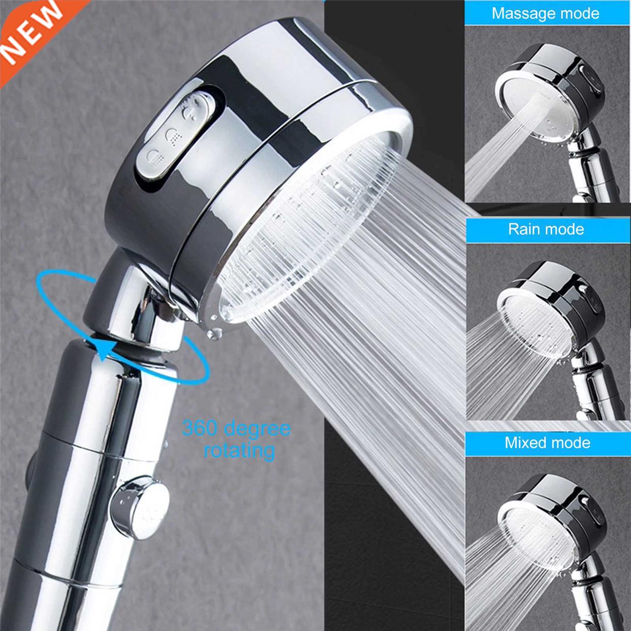 3 Modes Bath ower Head Kits 3 Spray Settings Waroom - 实物图