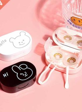 Cartoon Animal rabbit Contact Lens Case Plastic Hard Contact