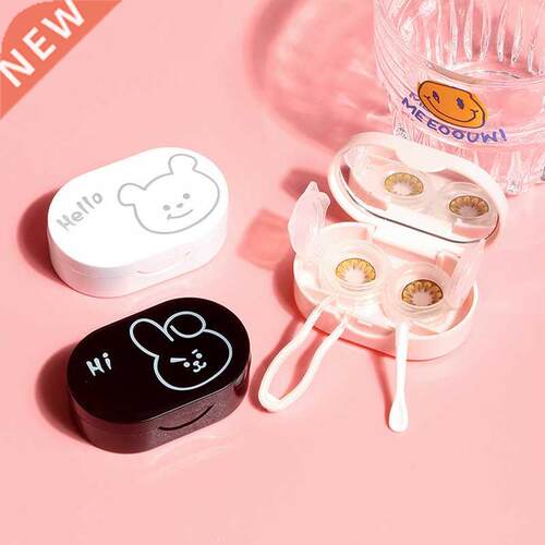 Cartoon Animal rabbit Contact Lens Case Plastic Hard Contact