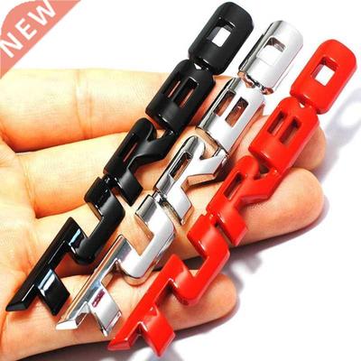 Car 3D Metal Chrome Zinc Alloy Modified Turbocharged Turbo M