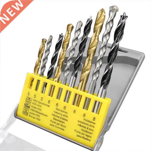 9pcs Multipurpose Bits Set for Cement Brad Point Bit