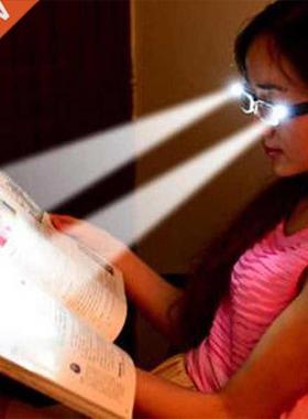 Unisex Multi Strength Reading Glasses with LED Magnifier Lig