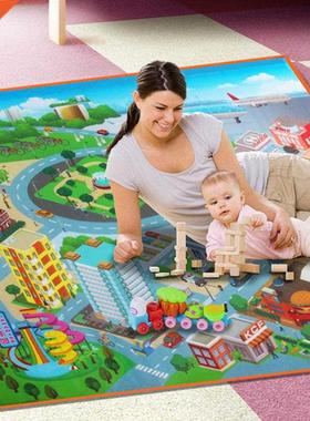 Baby Kids Route Map City Town Cognition Crawling Pad 120CM