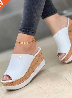 Women Summer Peep Toe Wedges Heeled Sandals Platform oes C