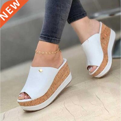Women Summer Peep Toe Wedges Heeled Sandals Platform oes C