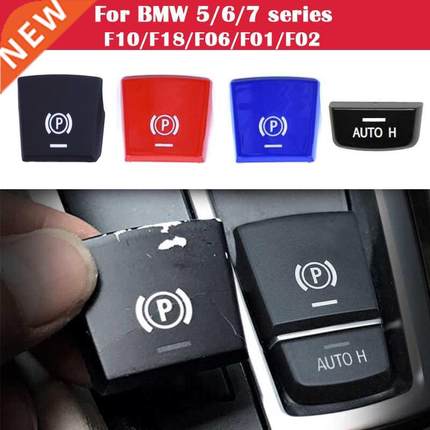 Electronic handbrake P button AUTO panel Plastic Black Cap S