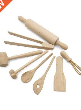 8Pcs Miniature Kitchen Toy Children’s Cooking Toys Pretend