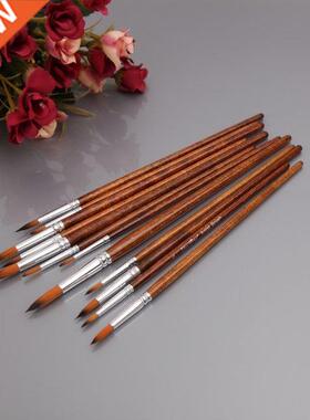 12Pcs Artists Paint Brush Set Nylon Hair Acrylic Watercolor