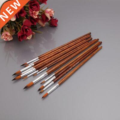 12Pcs Artists Paint Brush Set Nylon Hair Acrylic Watercolor